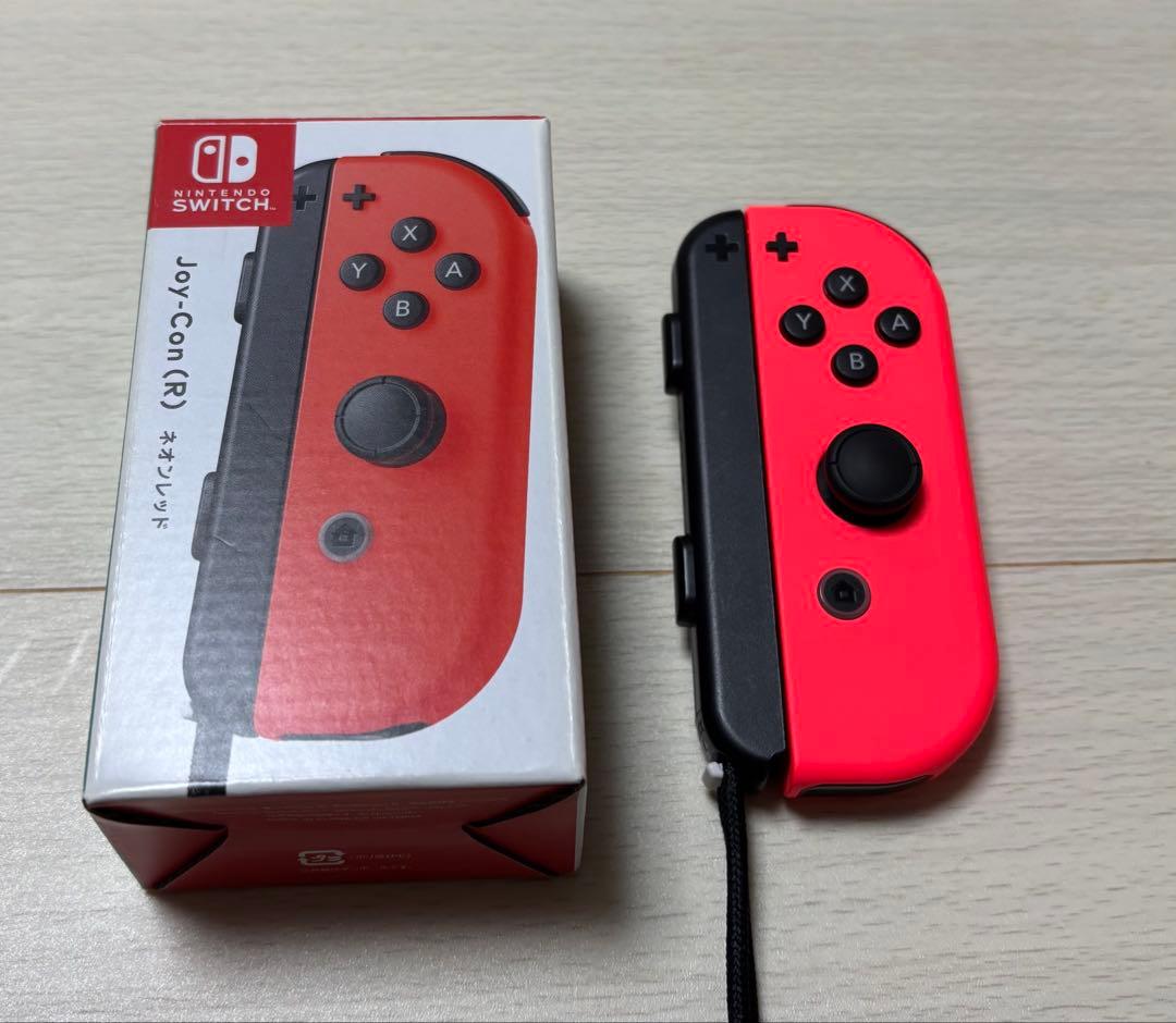 Switch本体 ・付属品1式、ジョイコン(ネオンレッドR)microSD64G