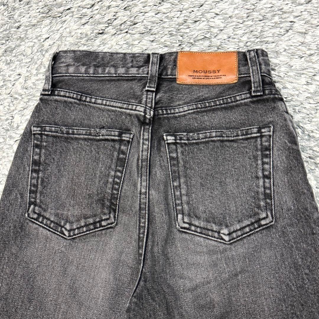 MOUSSY MVS BLACK FLARE ブラック フレアデニム 黒 22