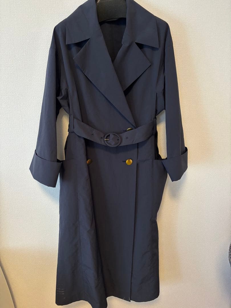 【ほぼ新品】DRESSTERIOR ドレステリア　トレンチコート　ネイビー