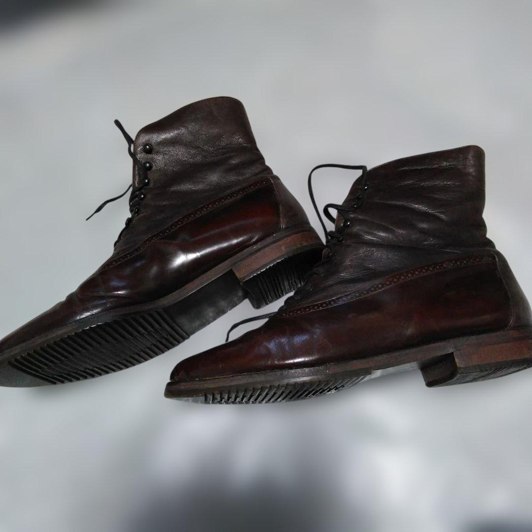 BALLY　ヴィンテージ編み上げショートブーツ　39.5