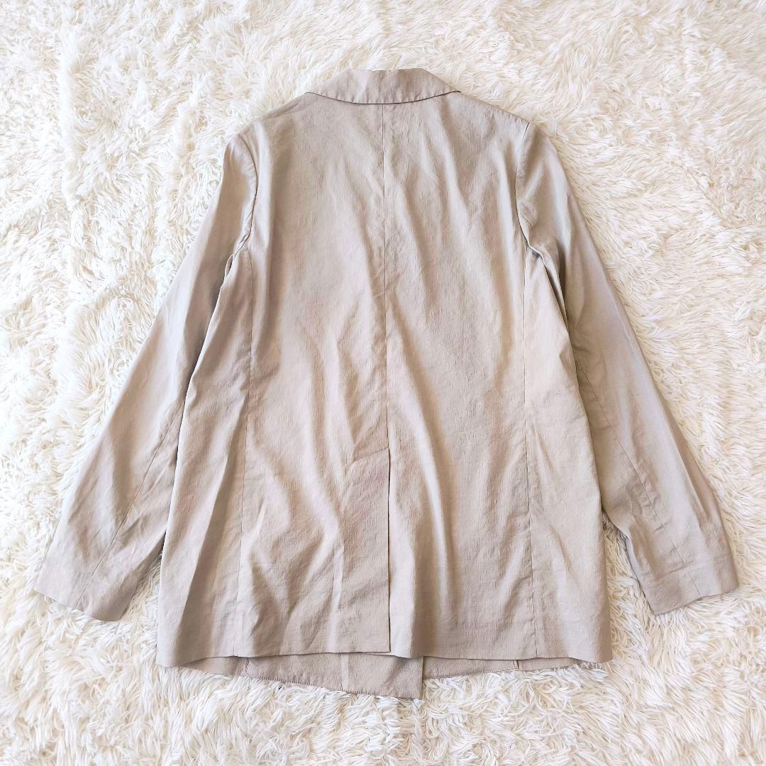 Theory luxe リネン ダブル ジャケット ベージュ