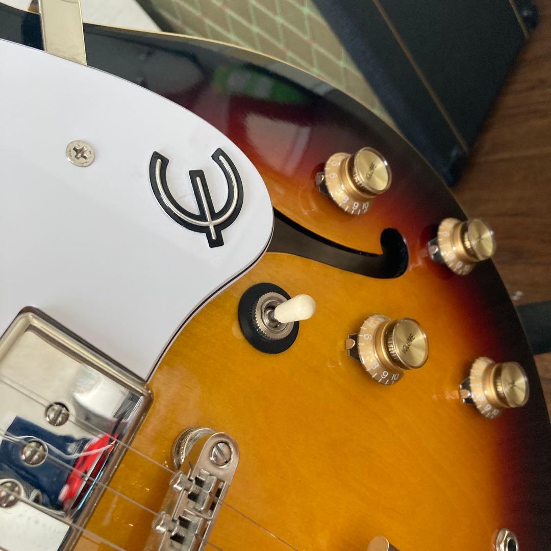 Epiphone Casino サンバースト フルアコ　青ラベル
