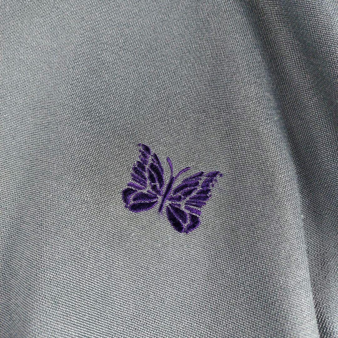 Needles バタフライ 刺繍ワンポイントロゴ クルーネック ジャージーベスト