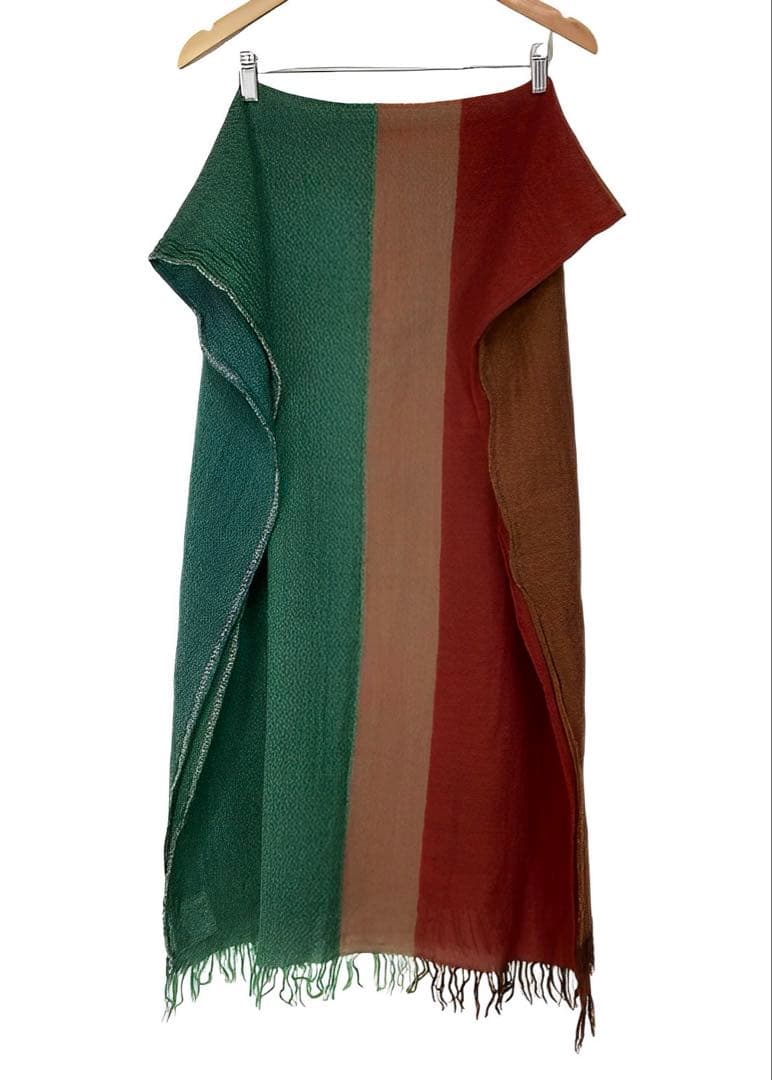 小物 Y's W PLAIN WEAVE DOUBLE LAYER STOLE
