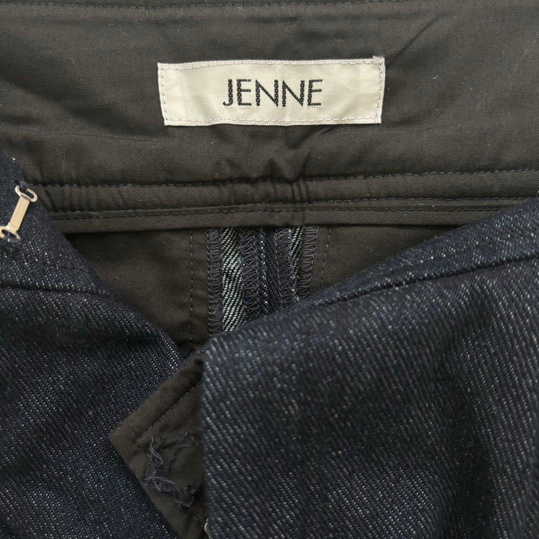 【完売品】JENNE デニム パンツ インディゴ XS センタープレス