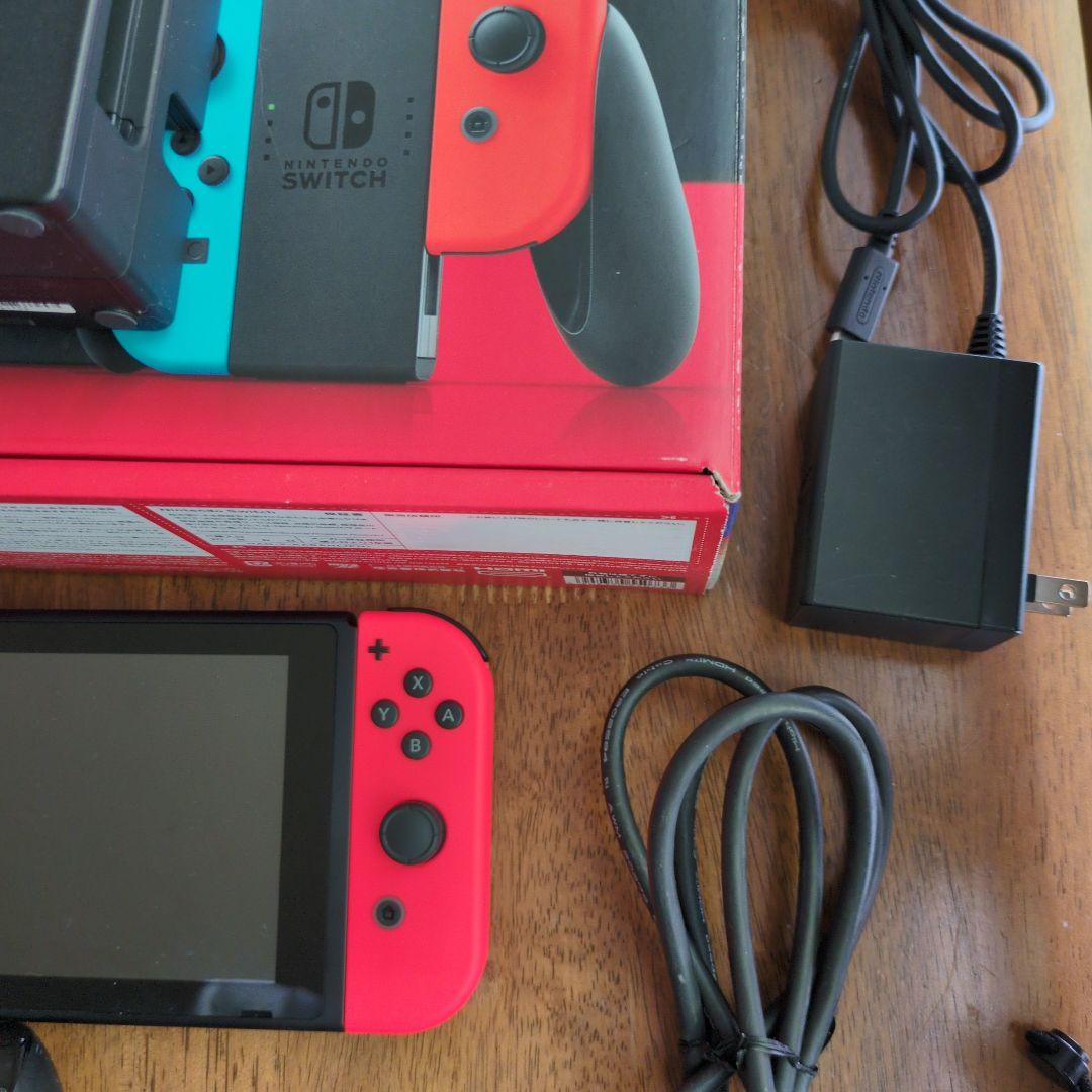 傷接着剤汚れあり 2025年購入品 Nintendo Switch 本体 箱あり