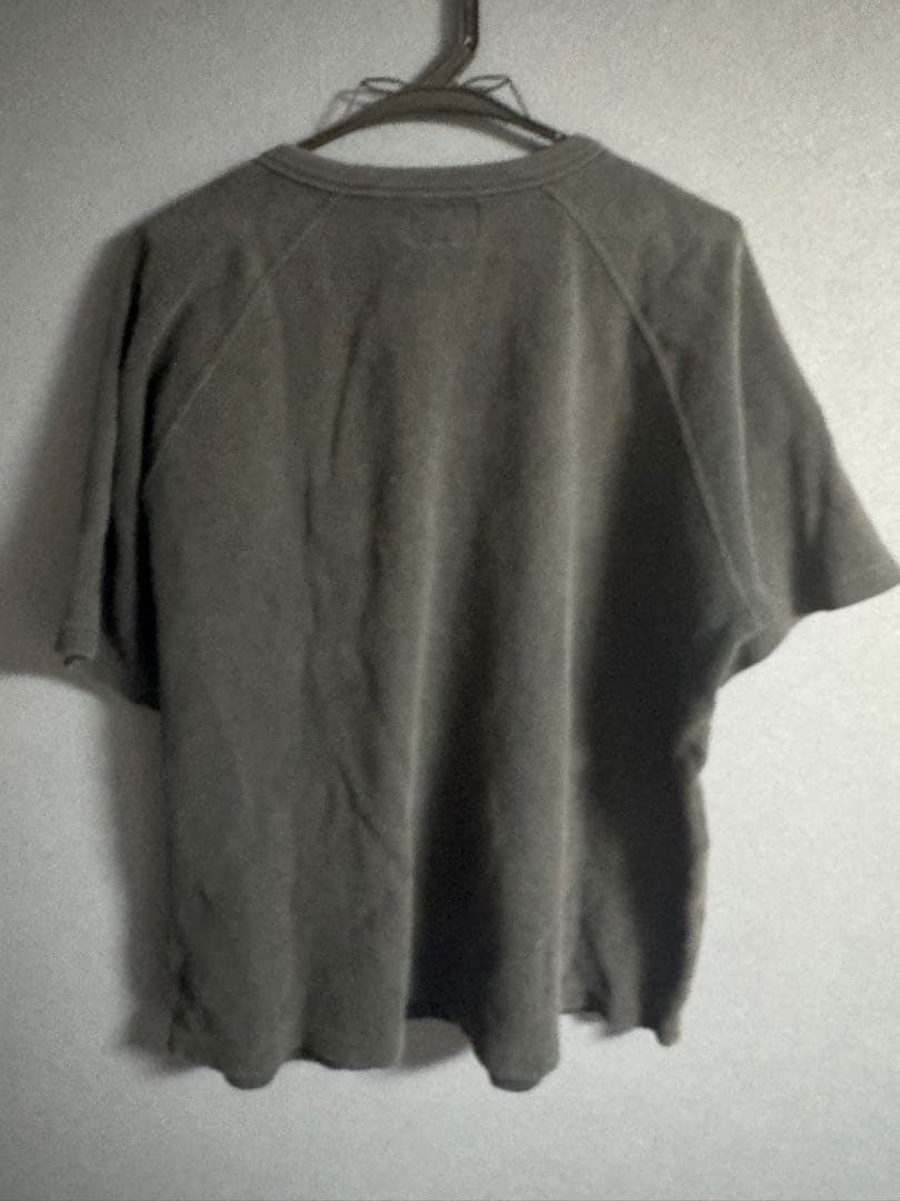 Stussy ダークグレー ヘンリーネック サーマル Lサイズ