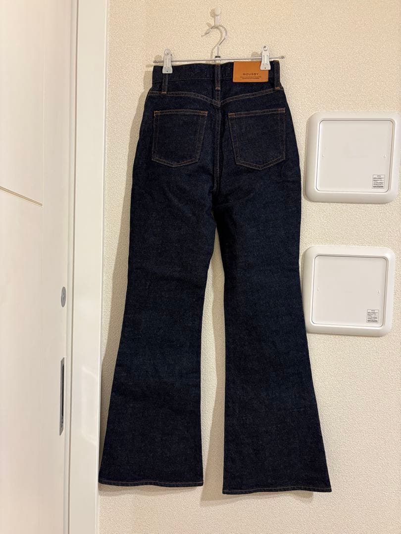 極美品 MOUSSY MVS FLARE 23インチ＊フレアデニム＊インディゴ