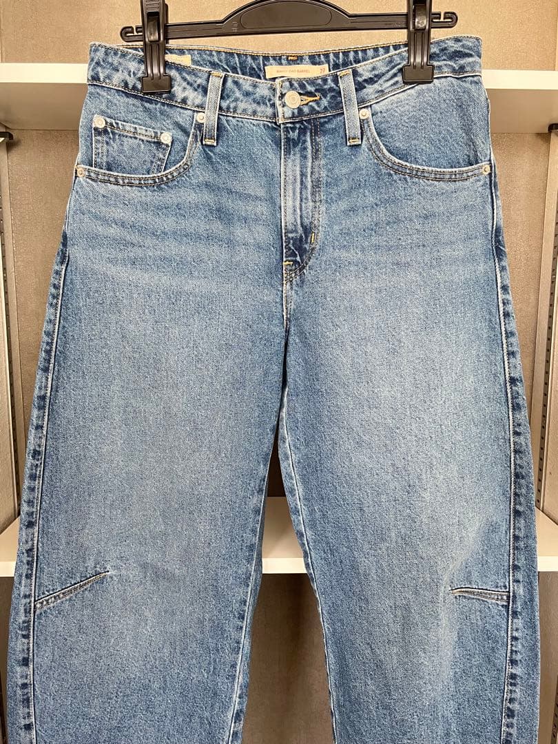 リーバイス×スローブイエナ　バギーダッドバレルデニムパンツ　ブルー　ジーンズ27
