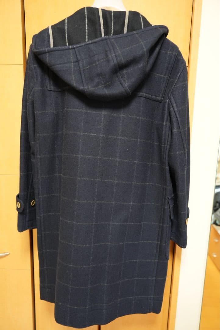 Paul Smith ネイビー チェック ダッフルコート M
