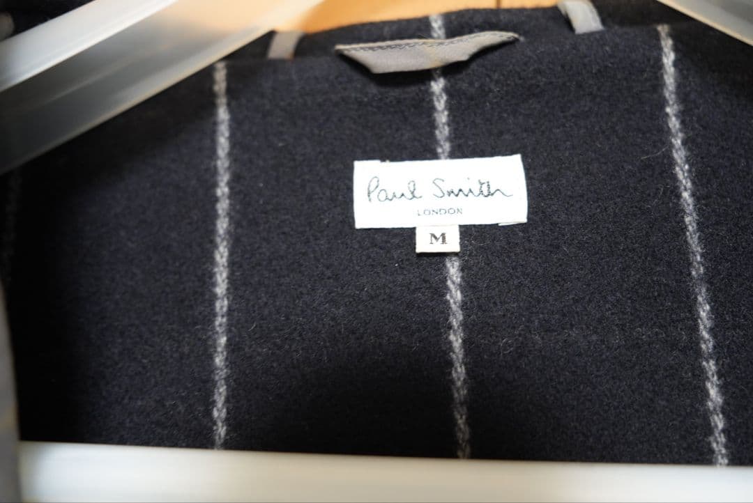 Paul Smith ネイビー チェック ダッフルコート M