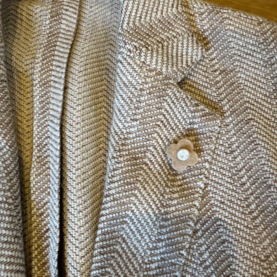 LARDINI ヘリンボーン テーラードジャケット46