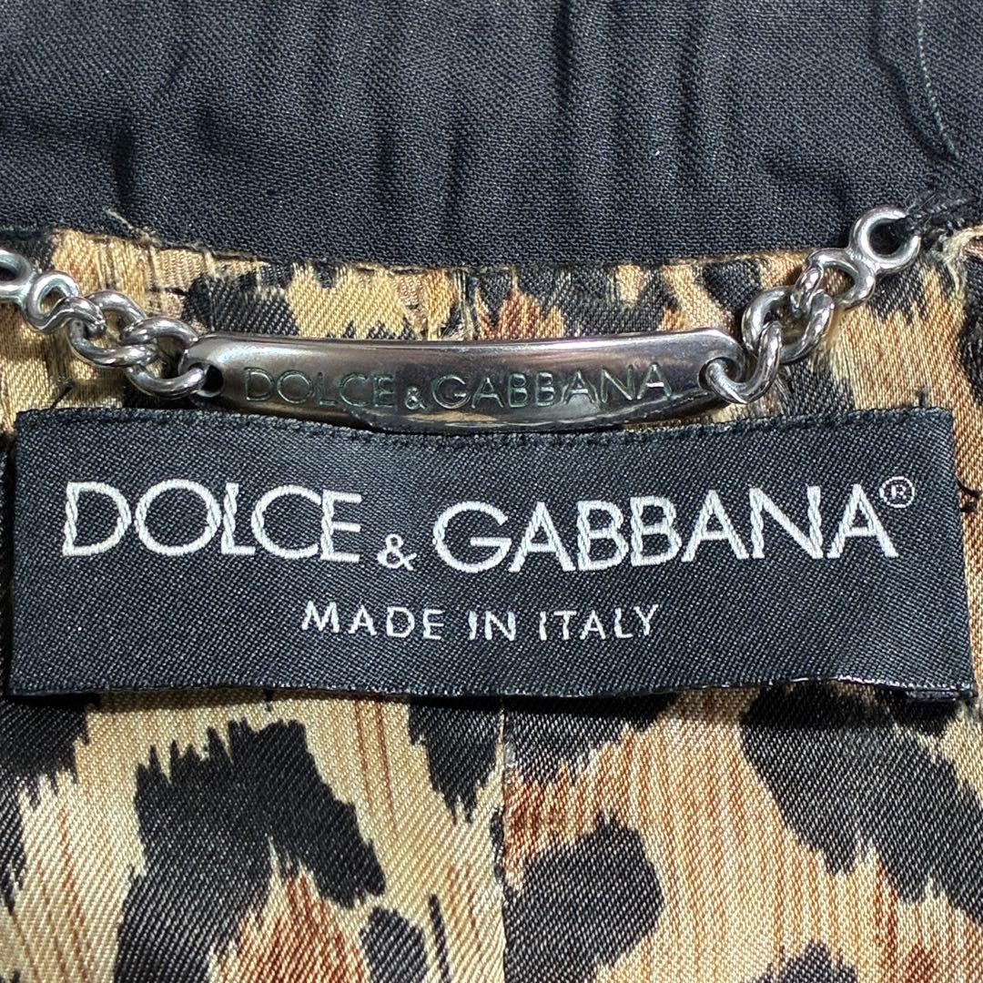 美品✨DOLCE&GABBANA ストレッチ ジャケット レオパード Y2K