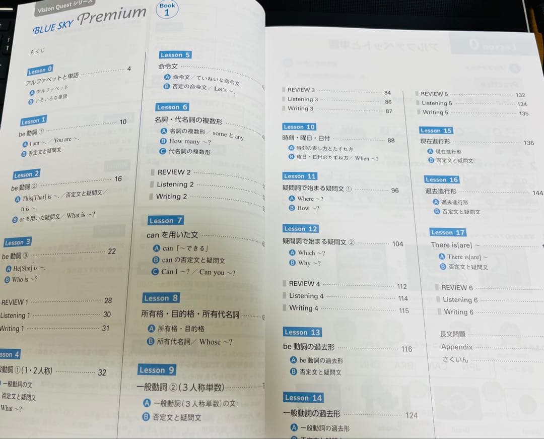 啓林館 Vision Quest Blue Sky Premium セット
