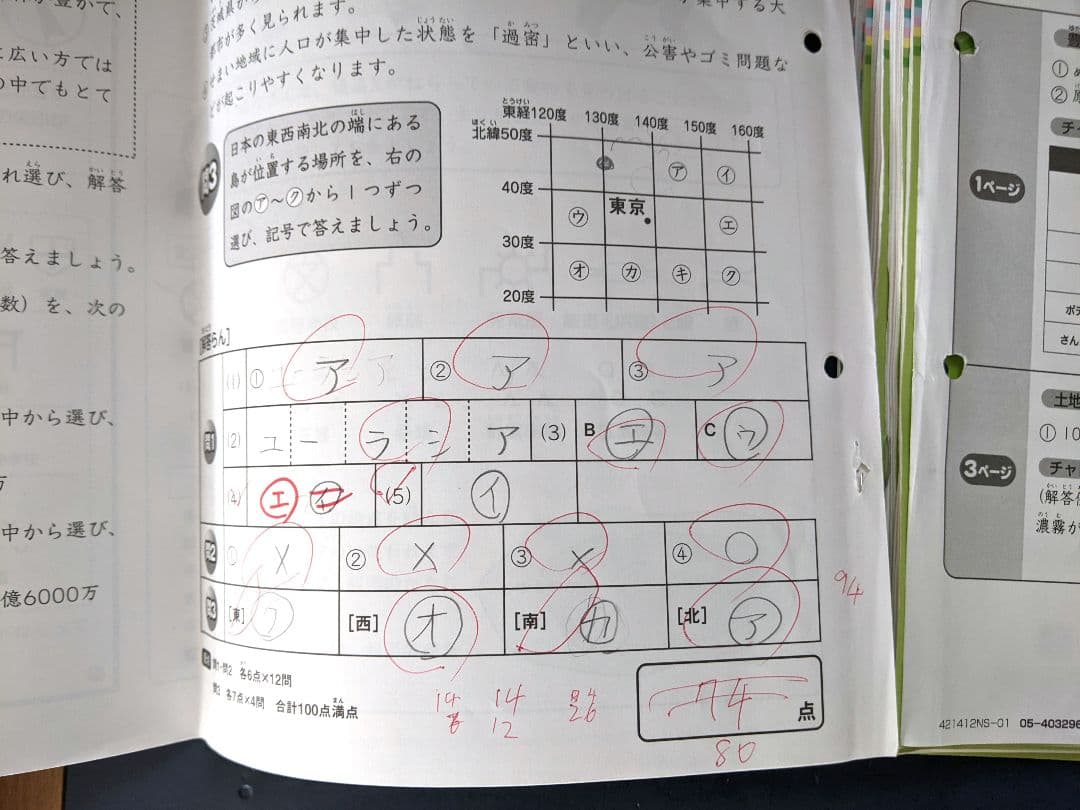 サピックス　SAPIX 4年　社会　一年分 季節込み　書き込み有り