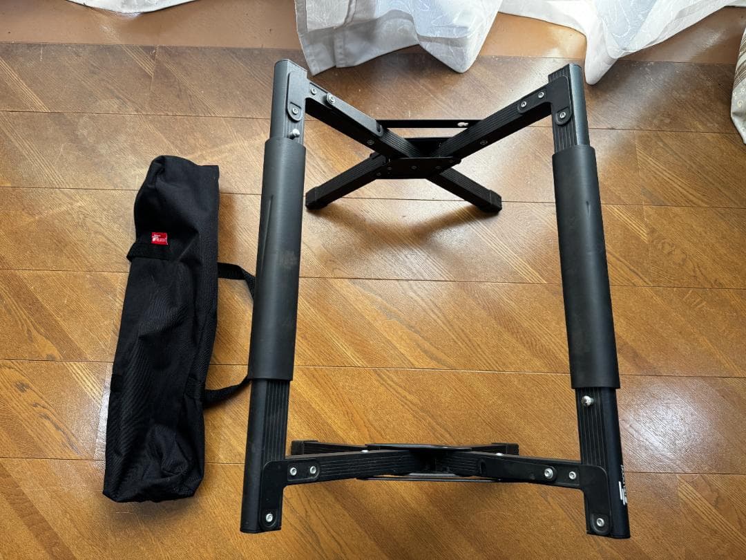 FIELDOORアルミクーラースタンド 耐荷重150kg 3段階調整 2個セット