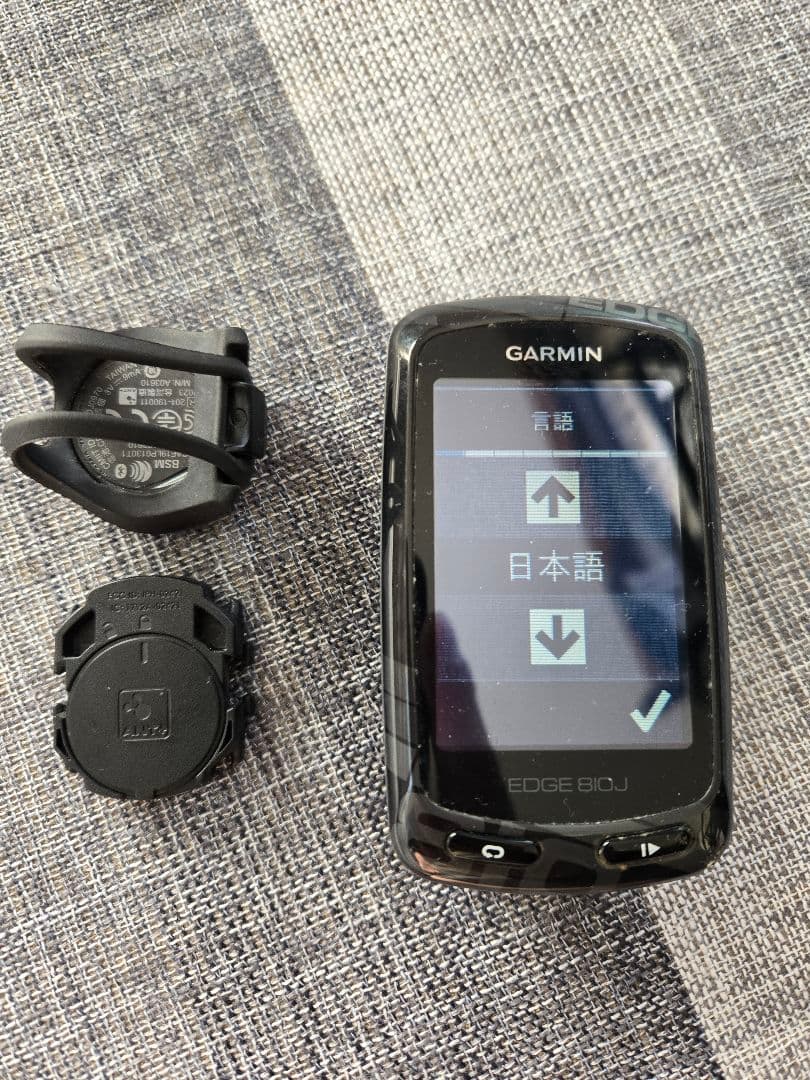 GARMIN EDGE 810J サイクルコンピューター本体とセンサー