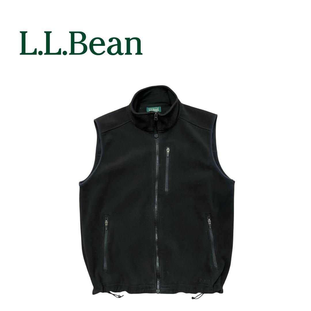 【美品】L.L.Bean エルエルビーン 00s フリースベスト ドローコード付