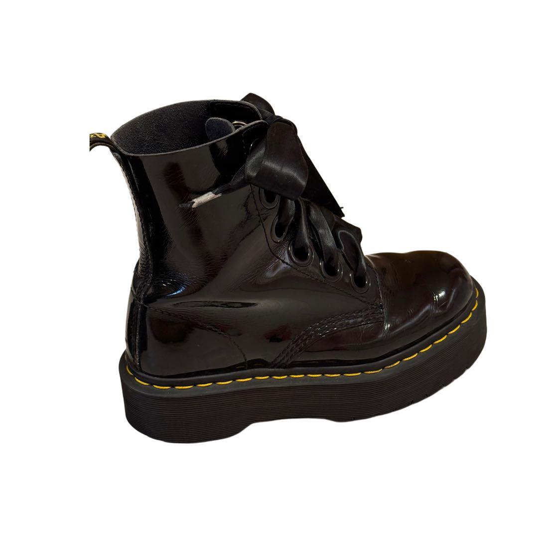 【わっしょいさん専用】Dr. Martens レザー エナメル リボン ブーツ