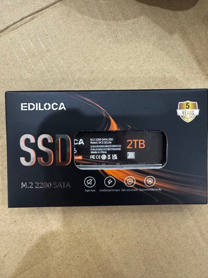 内蔵型SSD EDILOCA M.2 2280 SSD 2TB