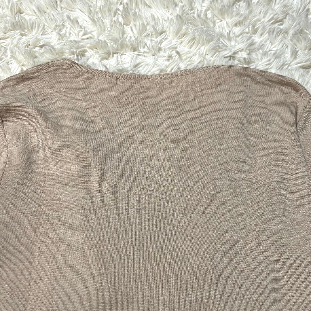 極美品✨FOXEY シルク カシミヤ カーディガン スリット 淡ピンク 40
