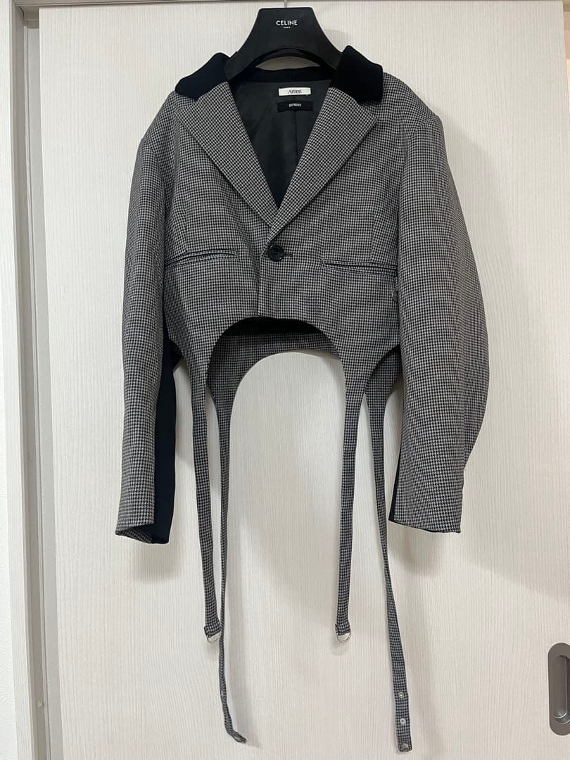 BONBOM×Ameri HOUNDSTOOTH GARTER JACKET