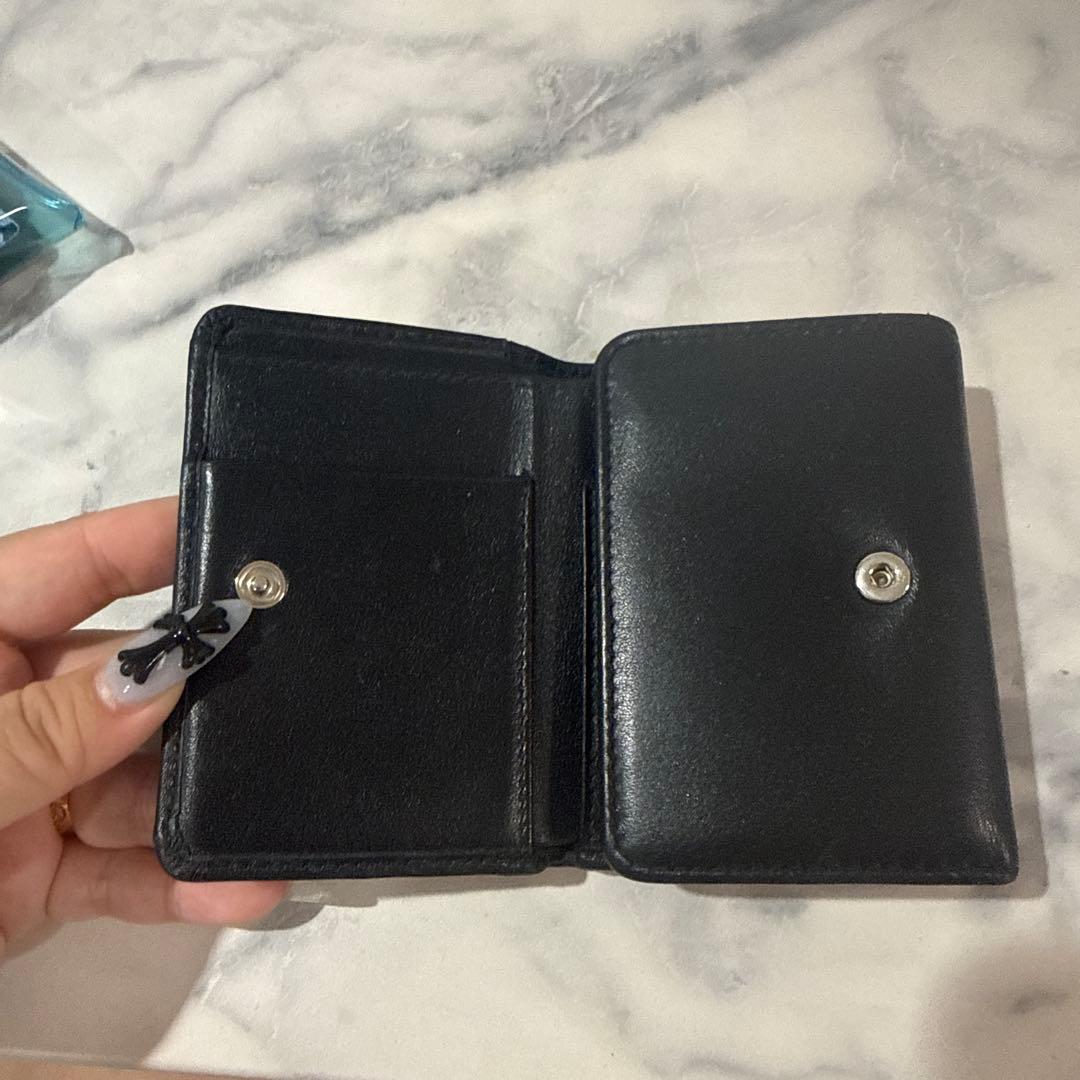 JIMMY CHOO 星型スタッズ 三つ折り財布 ブラック