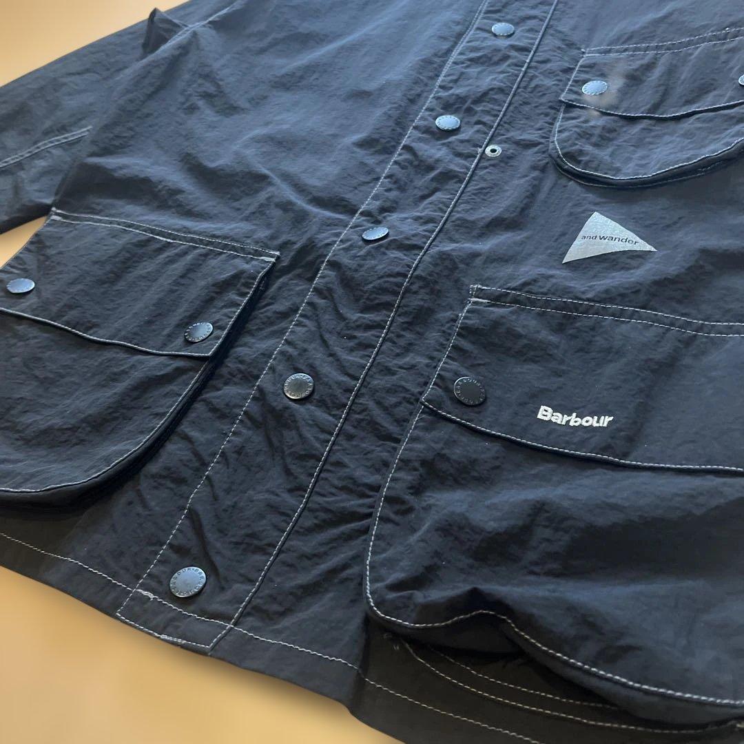 Barbour × and wander Pivot Jacket 黒 M 美品