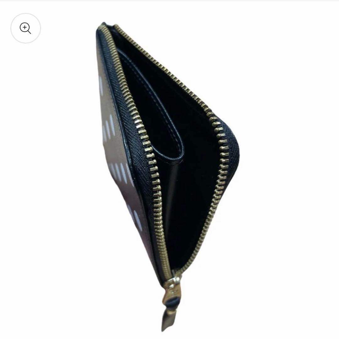 COMME des GARCONS ブラック　ドット　二つ折り財布