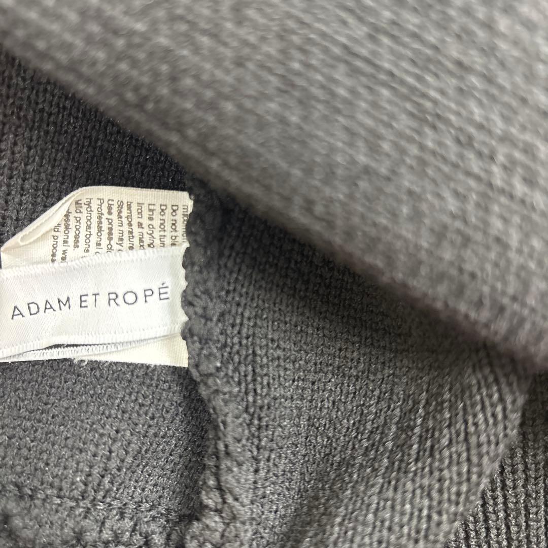 ADAM ET ROPE'◆ ショートジャカードドライバーズニット　黒