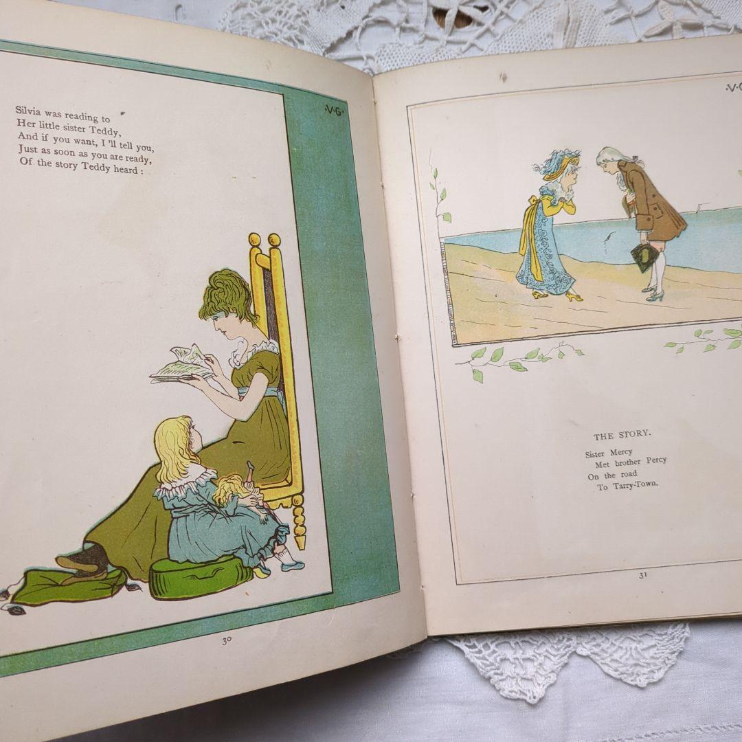 稀少1881年アンティーク絵本 初版本 洋書 児童書 ヴィクトリアン ヴンテージ