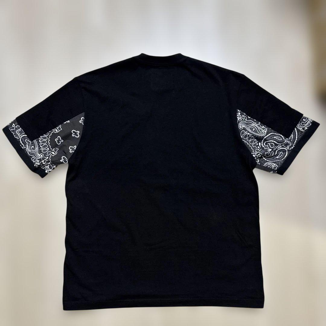 sacai 半袖Tシャツ　ペイズリー　バンダナ　サイズ2