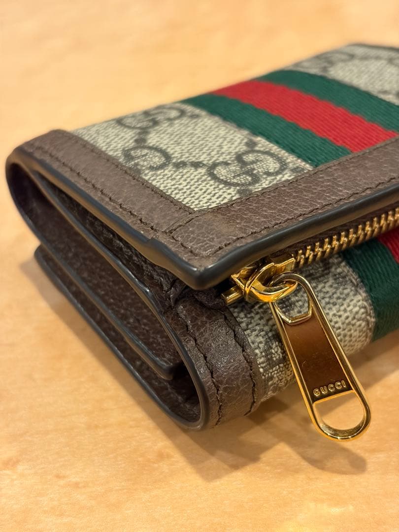 本日限定特価【美品】GG GUCCI グッチ　キャンバス　三つ折り財布