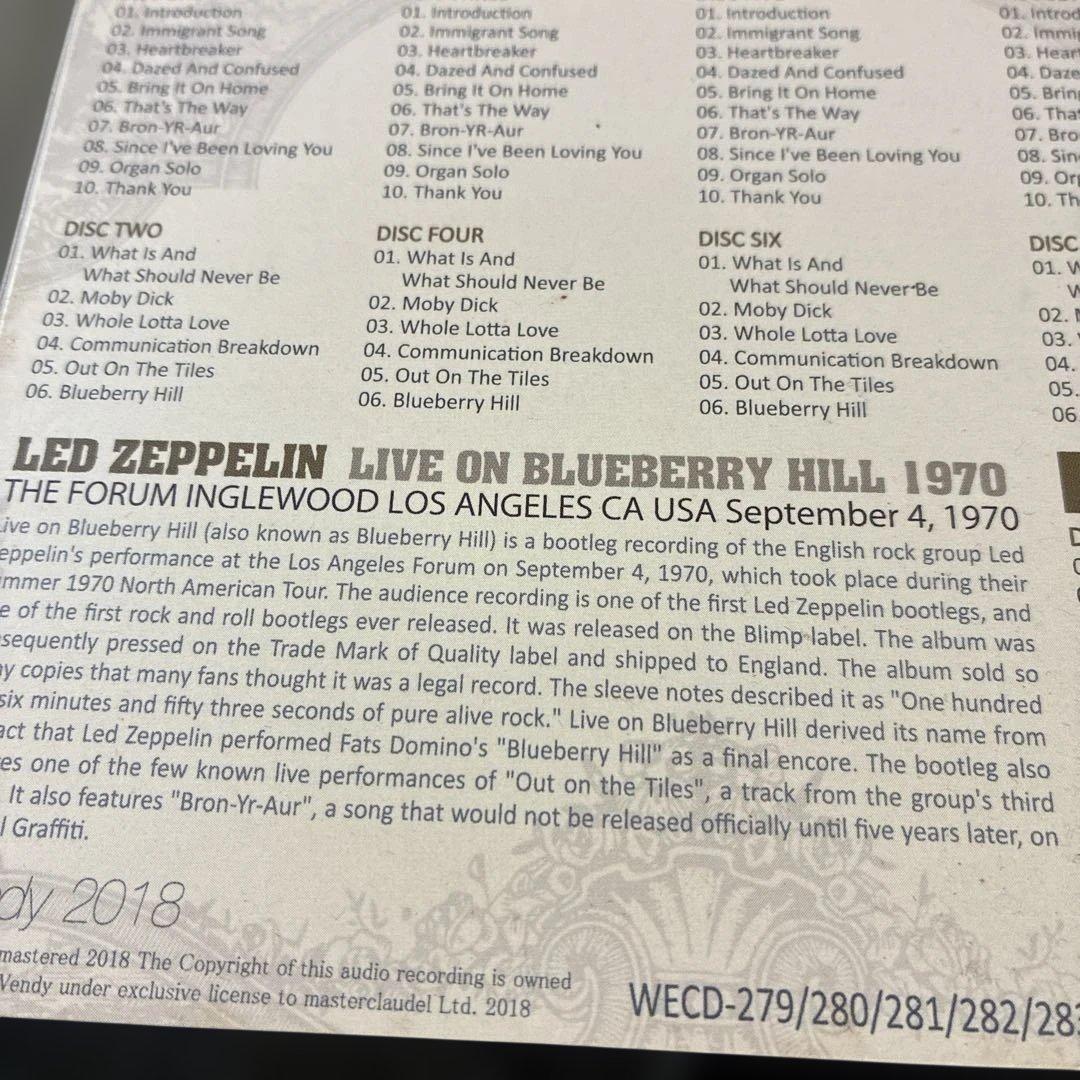 洋楽 Led Zeppelin Live On Blueberry Hill 1970