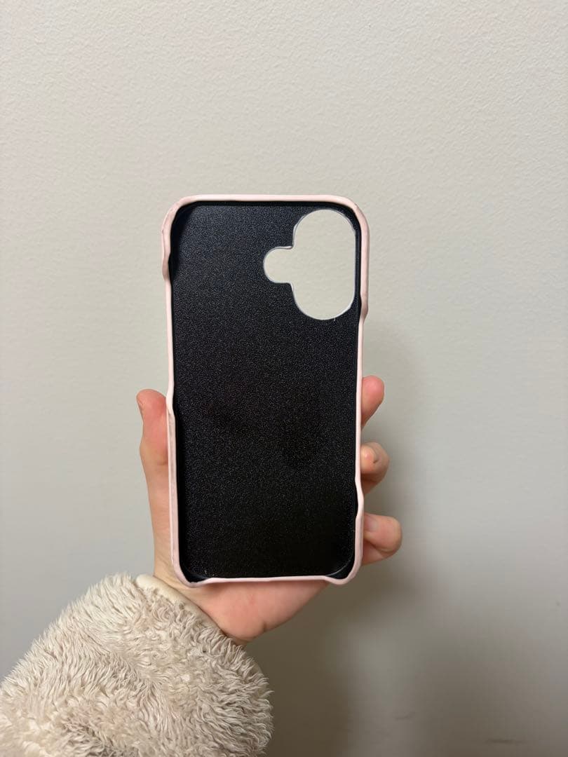 ピンク キルティング iPhoneケース