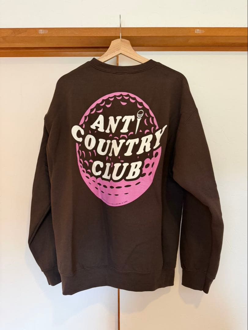ANTI COUNTRY CLUB ブラウン スエット　XL