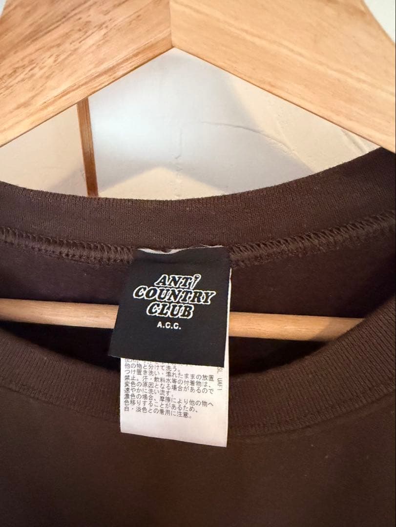 ANTI COUNTRY CLUB ブラウン スエット　XL