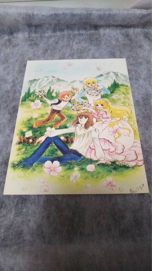 なかよし付録デラックスギャラリーイラスト１０枚とキャンディキャンディポストカード