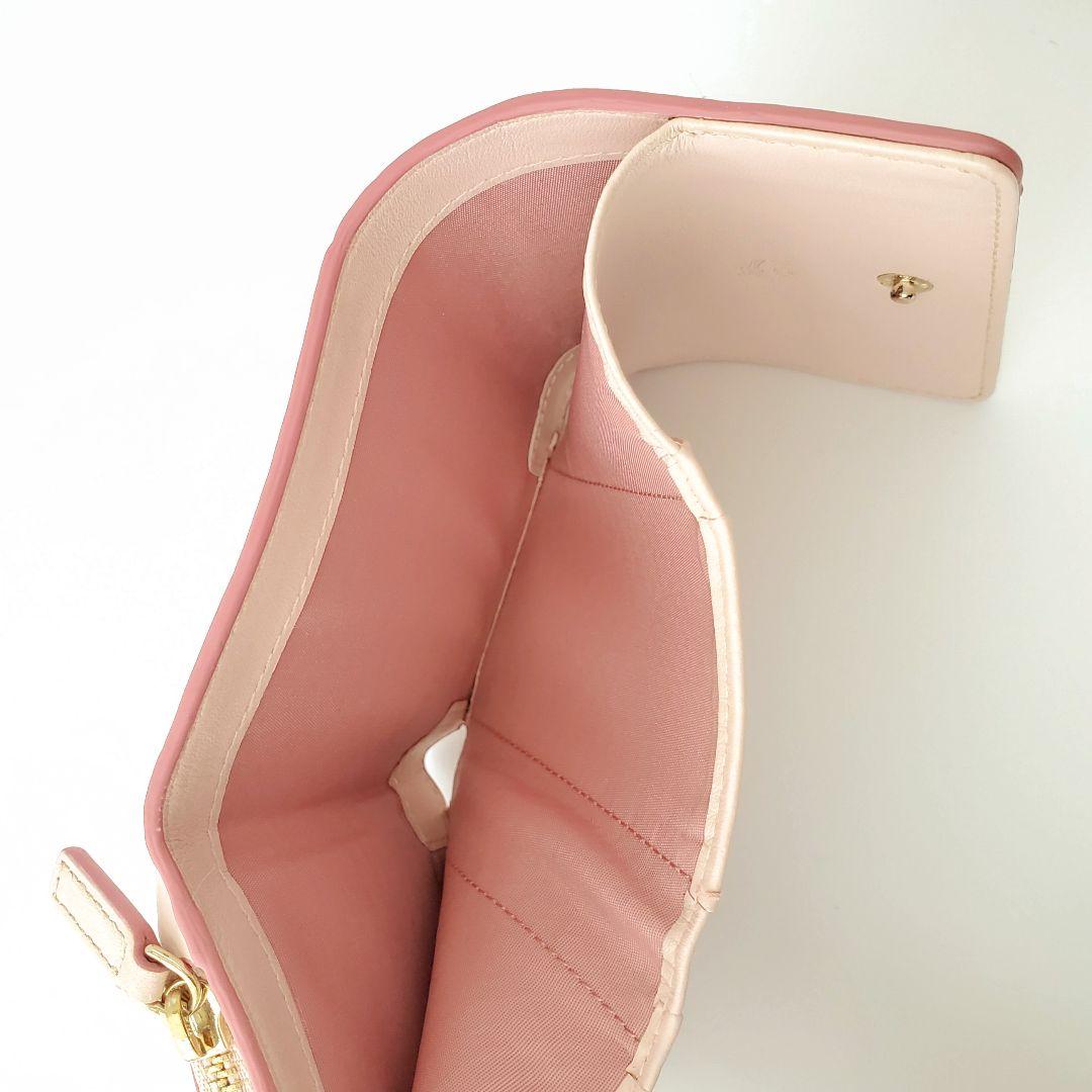 MCM　3つ折り財布　ヴィセトス　スモールウォレット　ピンク