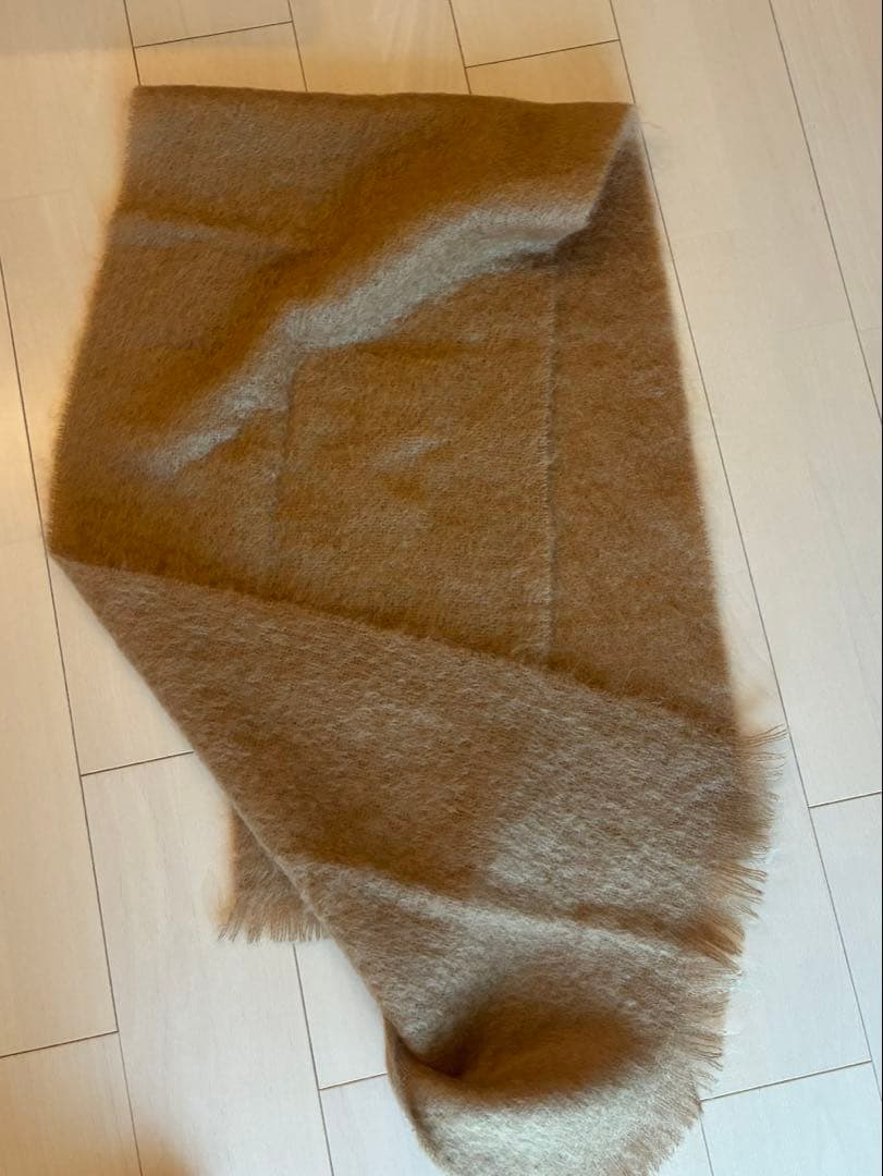 maxmara モヘア大判マフラー　キャメル　茶　weekend