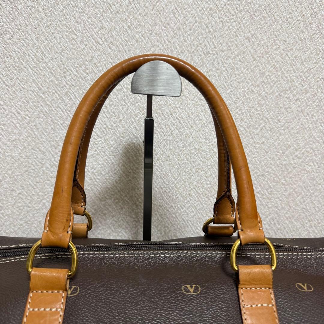 美品✨️ Valentino Garavani ブラウン ボストンバッグ レザー