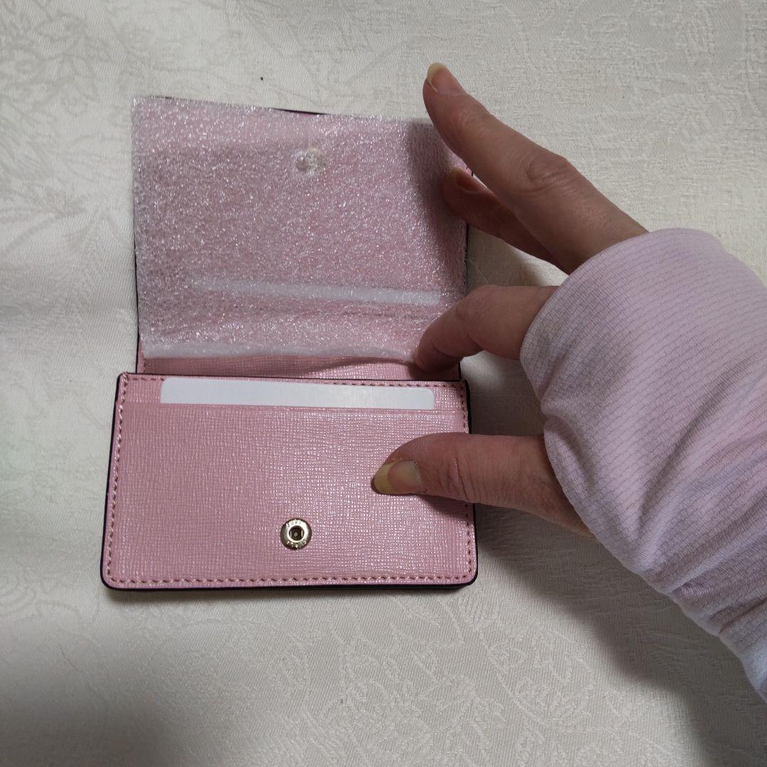 FURLA 名刺入れ ピンク レザー