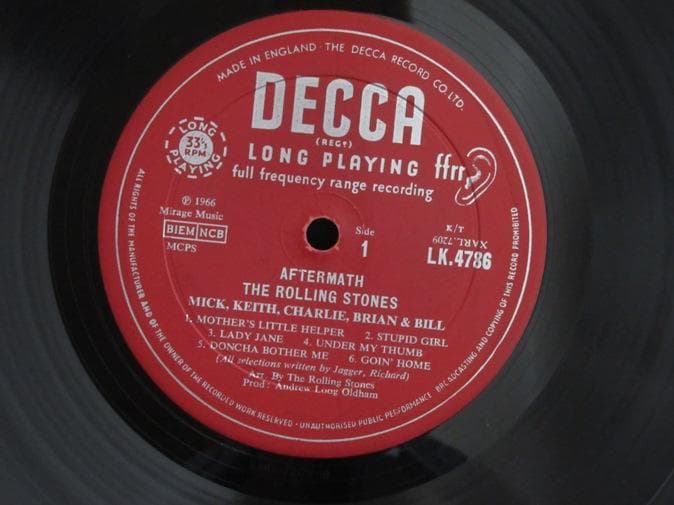 ROLLING STONES★Aftermath UK Open Decca M