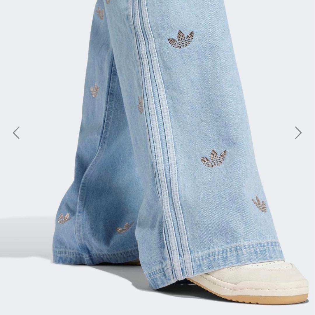 adidas original アディダス デニム ラインストーン 新品 XXL