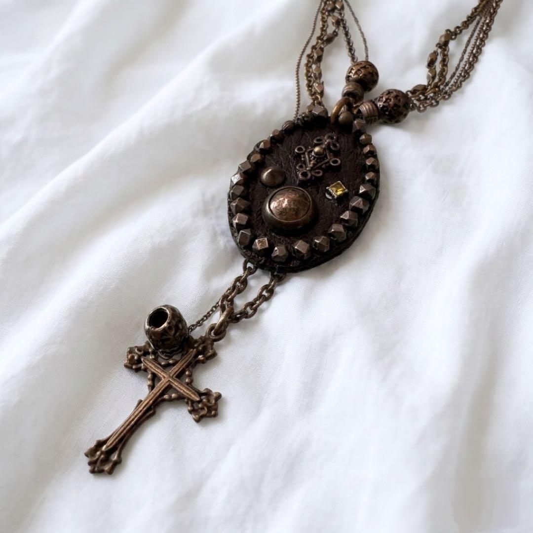 Gunda cross oval necklace オーバルネックレス　廃盤