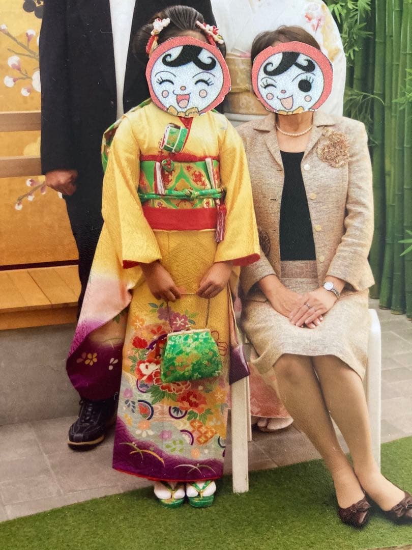 大幅お値下げ　美品　七五三　七才着物フルセット　正絹