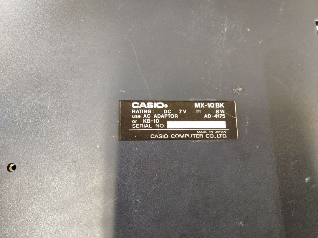 (送料無料鹿児島発)ジャンク品 CASIO MX-10 タイプB