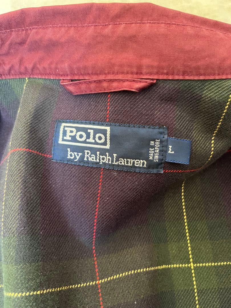 90s polo Ralph Lauren スウィングトップ　小豆色　短丈