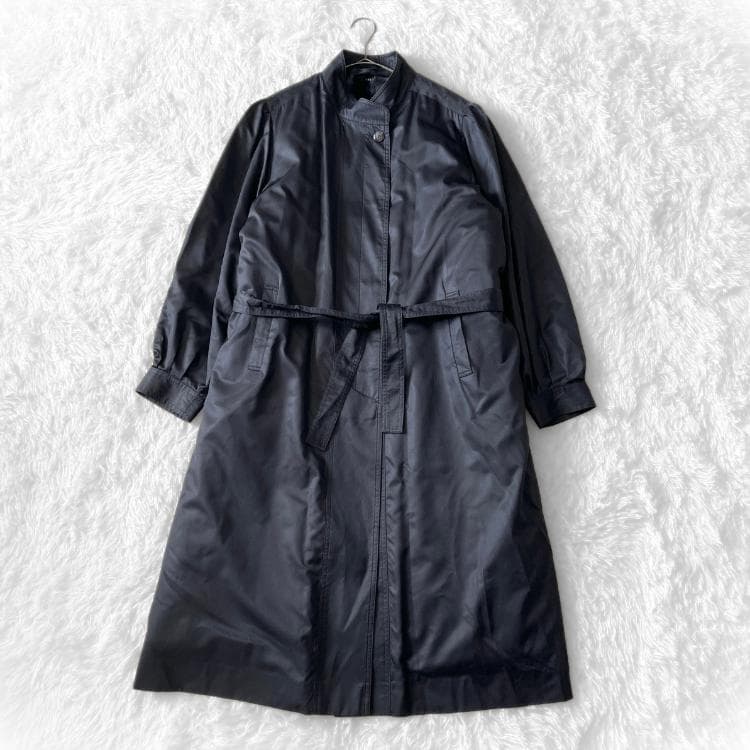 Mikapon 美品 Kanebosilkバンドカラー ロングコート