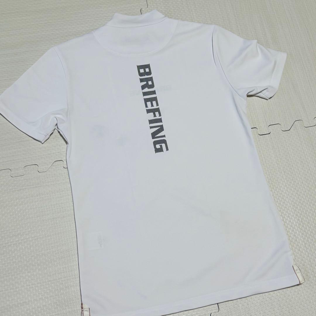 BRIEFING ホワイト ショートスリーブシャツモックネック　Sサイズ
